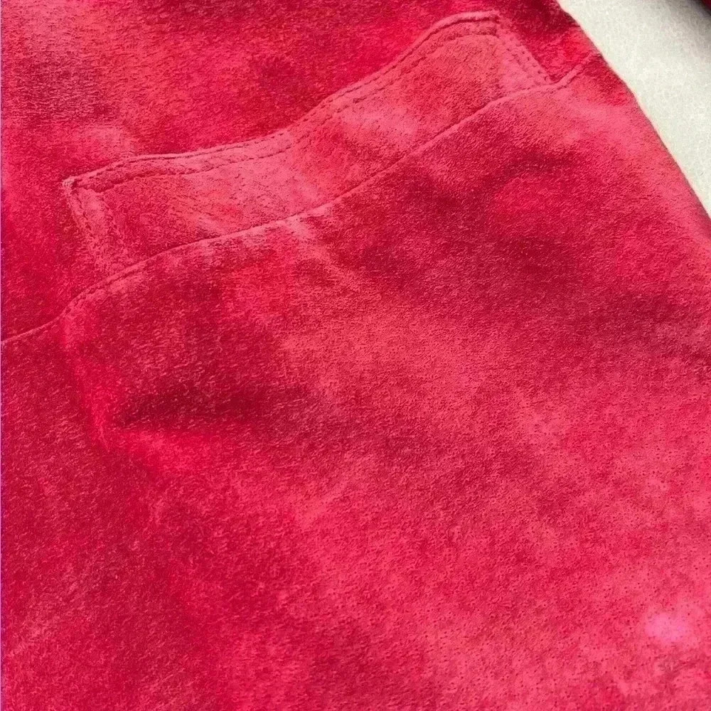 VTG Red Suede Jacket Suede Jacket - Picture 6 of 10